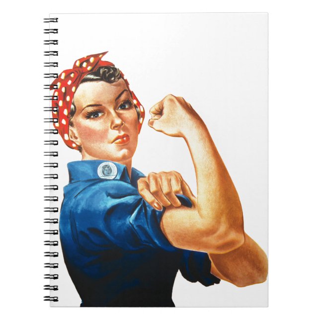 Caderno Espiral Nós Podemos Fazer Isso Rosie a Empacotadeira Poder (Frente)