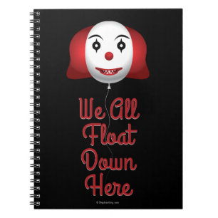 Caderno Espiral Nós todos flutuamos para baixo aqui