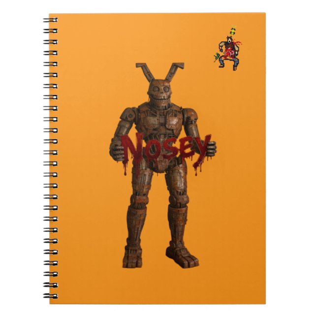 Caderno Espiral Nosey The Robot Spiral Photo (Frente)