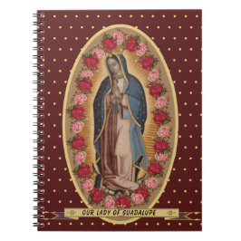 Caderno Espiral Nossa Senhora de Guadalupe Papais noeis Maria Virg