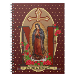 Caderno Espiral Nossa Senhora de Guadalupe Papais noeis Maria Virg
