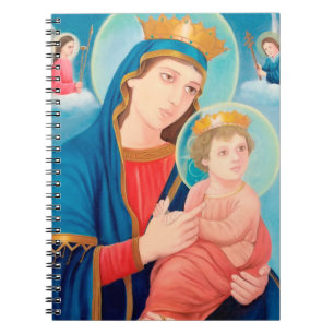 Caderno Espiral Nossa Senhora Perpétua Ajuda Católica