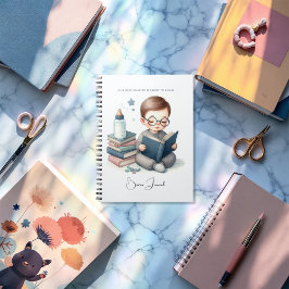 Caderno Espiral Nosso Próximo Chá de fraldas De Livro Do Capítulo