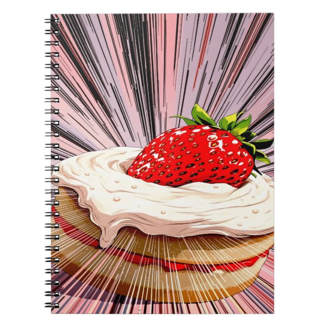 Caderno Espiral Nostalgia da Strawberry Shortcake (Frente)
