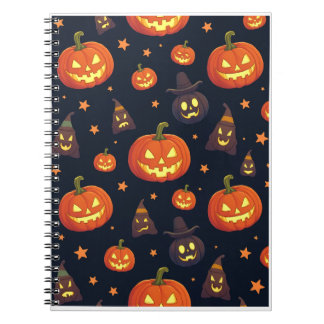 Caderno Espiral Nota de Halloween