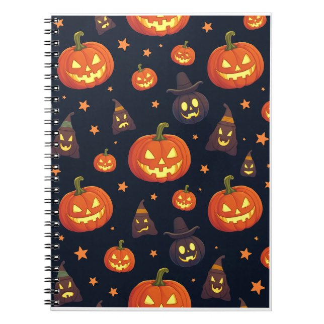 Caderno Espiral Nota de Halloween (Frente)