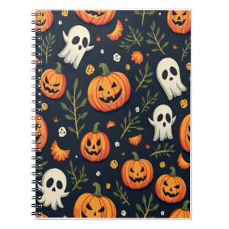 Caderno Espiral Nota de Halloween