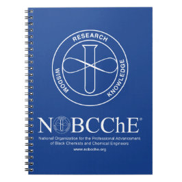 Caderno Espiral Nota espiral azul NOBCChE - Logotipo branco
