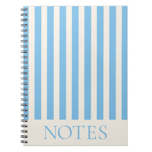 Caderno Espiral Nota Listras Azuis