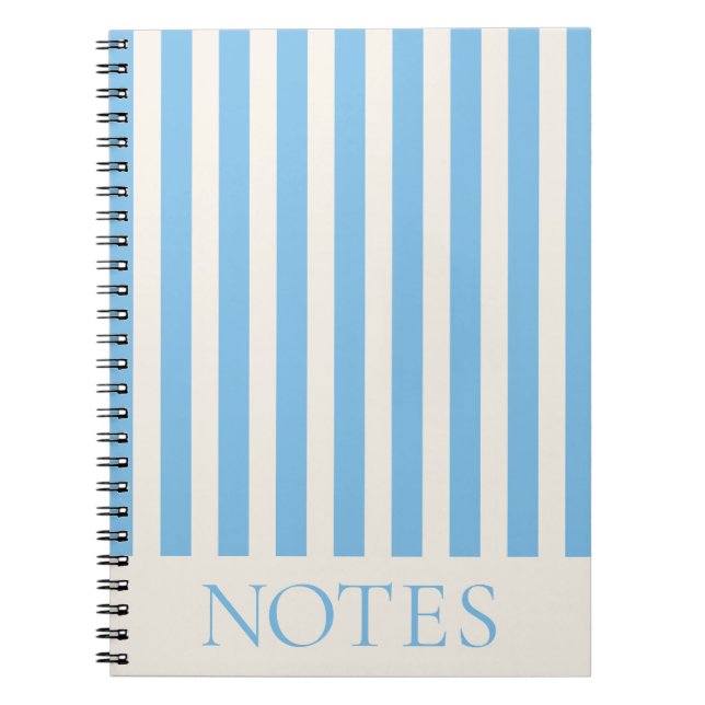 Caderno Espiral Nota Listras Azuis (Frente)