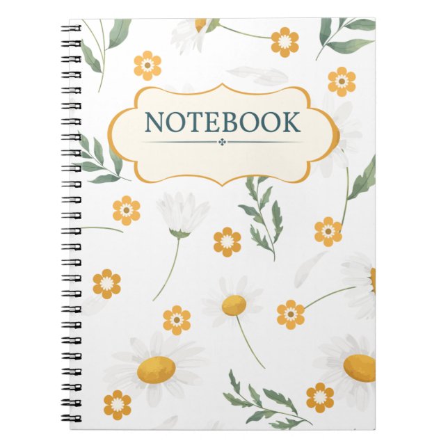 Caderno Espiral NotaDeRapariga Floral (Frente)