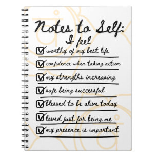 Caderno Espiral Notas ao Self: Sacral Chakra Afirmou Diário