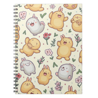 Caderno Espiral notas bonitinhas de animais