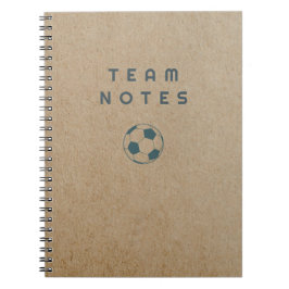 Caderno Espiral Notas da Equipe - Futebol