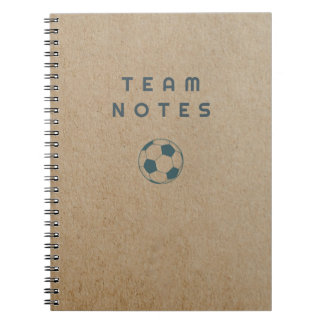 Caderno Espiral Notas da Equipe - Futebol
