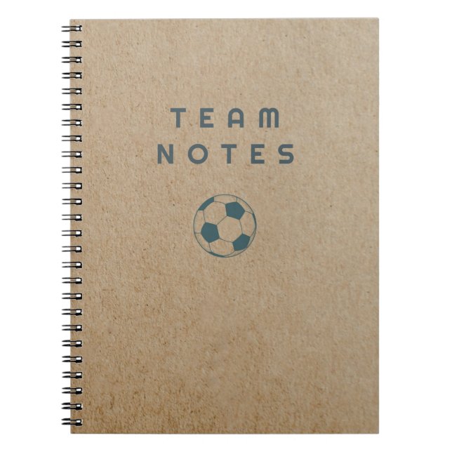 Caderno Espiral Notas da Equipe - Futebol (Frente)