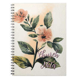 Caderno Espiral Notas da igreja