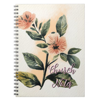 Caderno Espiral Notas da igreja