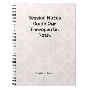 Caderno Espiral Notas da Sessão de Terapia Guiam nosso Caminho de