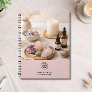 Caderno Espiral Notas da Sessão de Treinamento de Saúde Rosa Terap