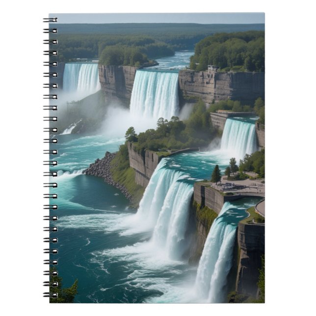 Caderno Espiral "Notas das Falls - Diário do Niagara Panorama" (Frente)