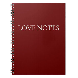 Caderno Espiral Notas de Amor