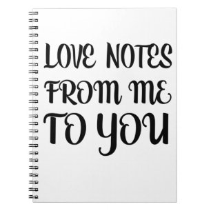 Caderno Espiral Notas De Amor De Mim Para Você