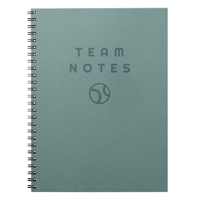 Caderno Espiral Notas de Beisebol - para Treinadores, Jogadores e  (Frente)