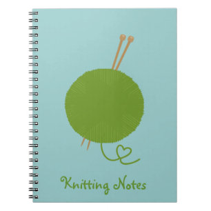 Caderno Espiral Notas de confecção de malhas do amor