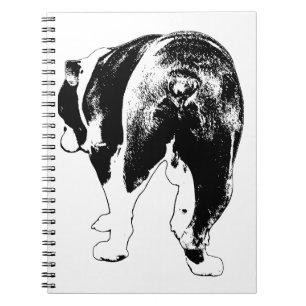 Caderno Espiral Notas de inverno: Musa Gráfica Bulldog