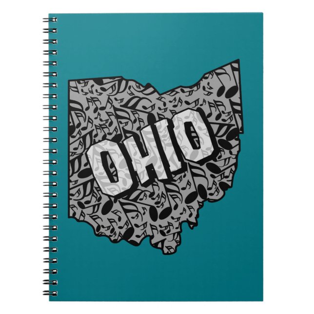 Caderno Espiral Notas de Música de Ohio (Frente)