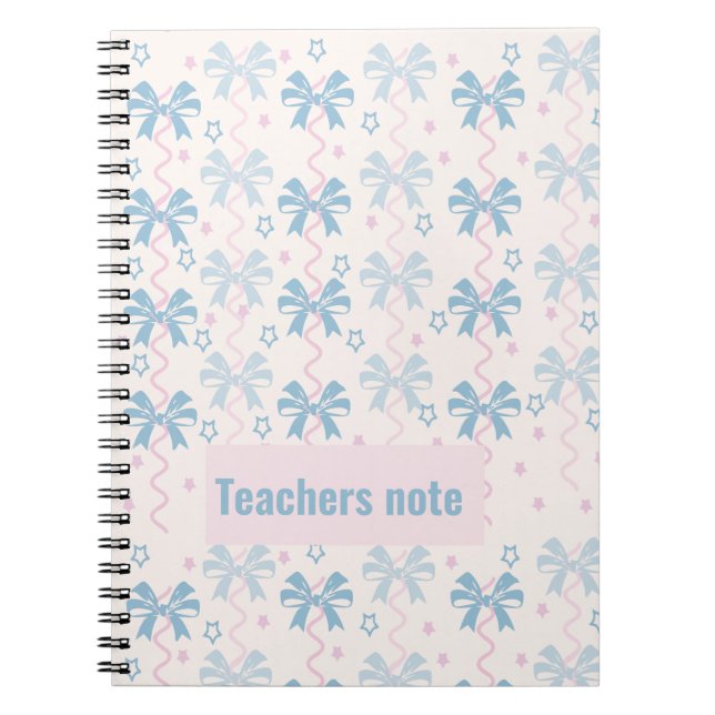 Caderno Espiral Notas de Professores (Frente)