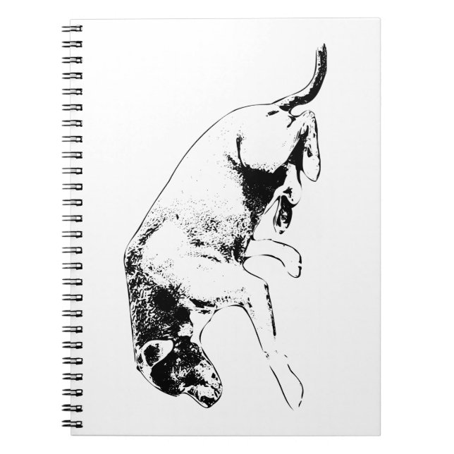 Caderno Espiral Notas de Treinamento com Pup de Pista (Frente)