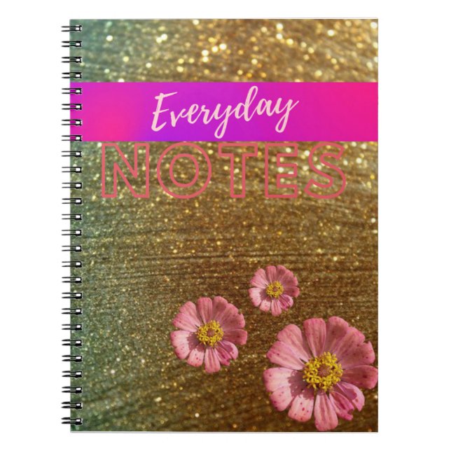 Caderno Espiral notas diárias (Frente)