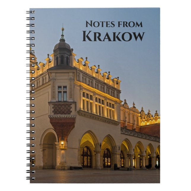 Caderno Espiral Notas do notebook Krakow Polônia (Frente)