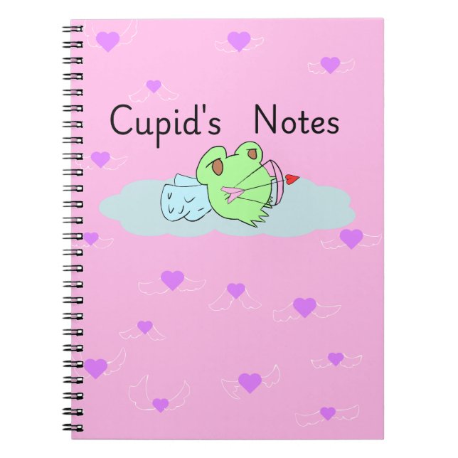 Caderno Espiral Notas do sapo cupido  (Frente)