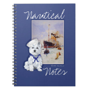 Caderno Espiral NOTAS do Terrier Branco do Highland Ocidental
