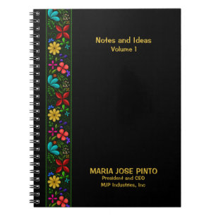Caderno Espiral Notas e Ideias Folclóricas Latino-Americanas Elega