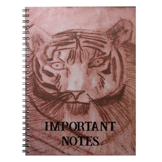 CADERNO ESPIRAL NOTAS IMPORTANTES DIÁRIO NOTEBOOK POR PAULA REILME (Frente)