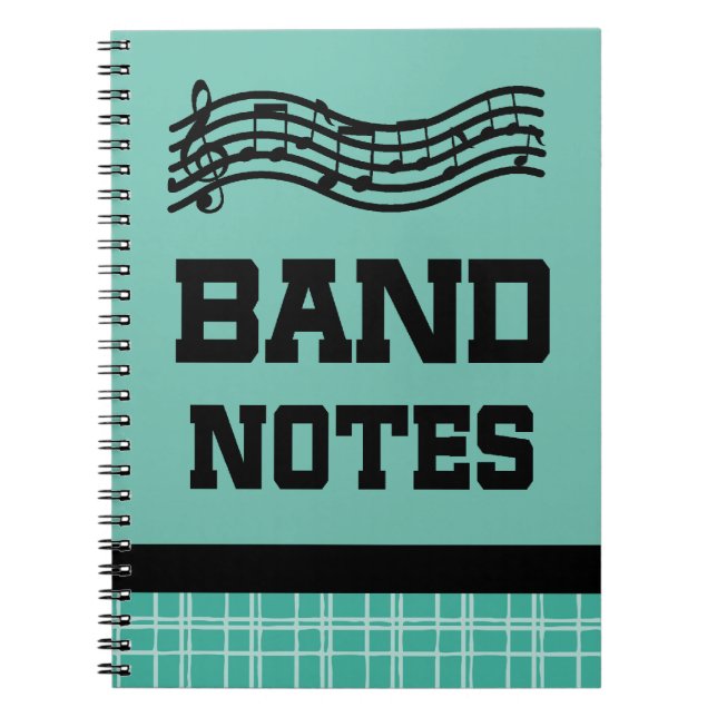 Caderno Espiral Notas legal da banda (Frente)