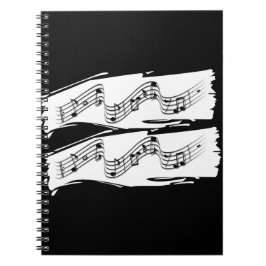 Caderno Espiral Notas musicais