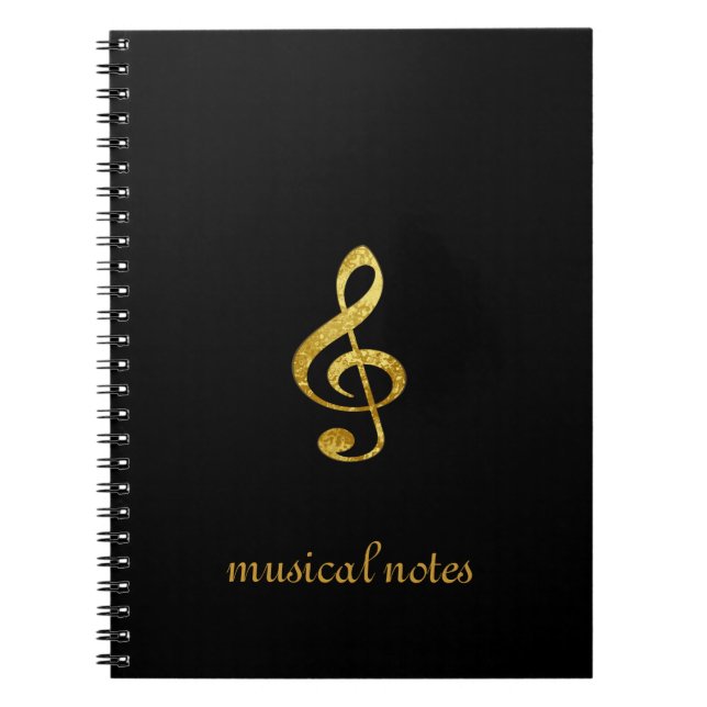 Caderno Espiral notas musicais (Frente)