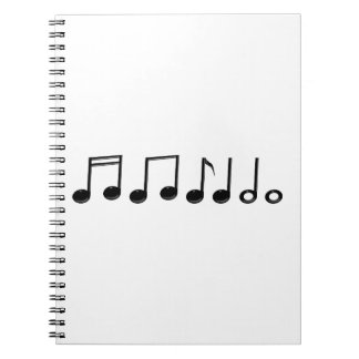 Caderno Espiral Notas Musicais