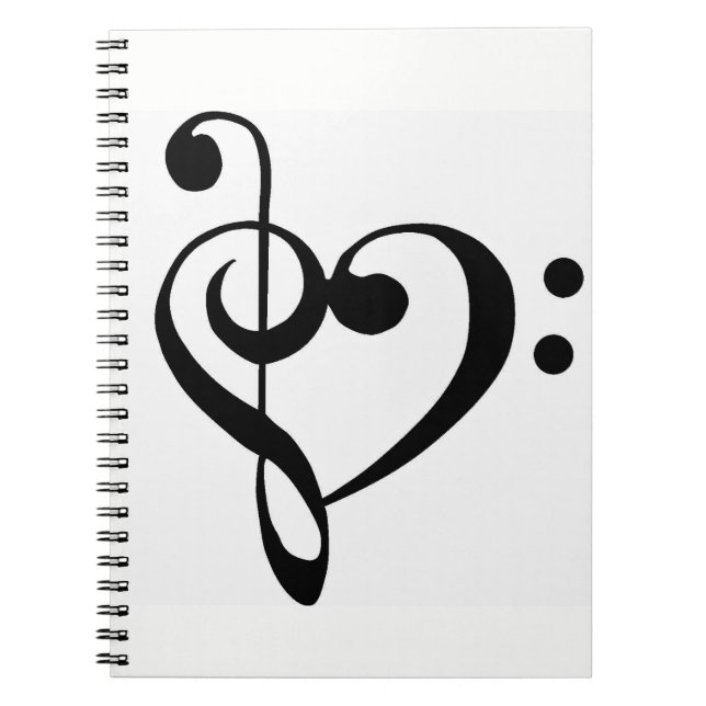 CADERNO ESPIRAL *NOTAS MUSICAIS / NOTEBOOK DO AMANTE DE MÚSICA* (Frente)