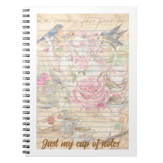 Caderno Espiral Notas Tea‑Rific | Post‑It® NoNotes com Punheta de  (Frente)