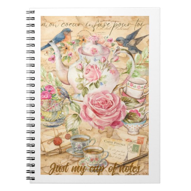 Caderno Espiral Notas Tea‑Rific | Post‑It® NoNotes com Punheta de  (Frente)