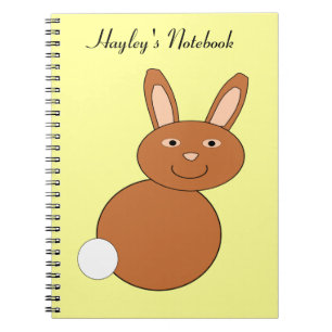 Caderno Espiral Noteb Personalizável do Felz pascoa Bunny