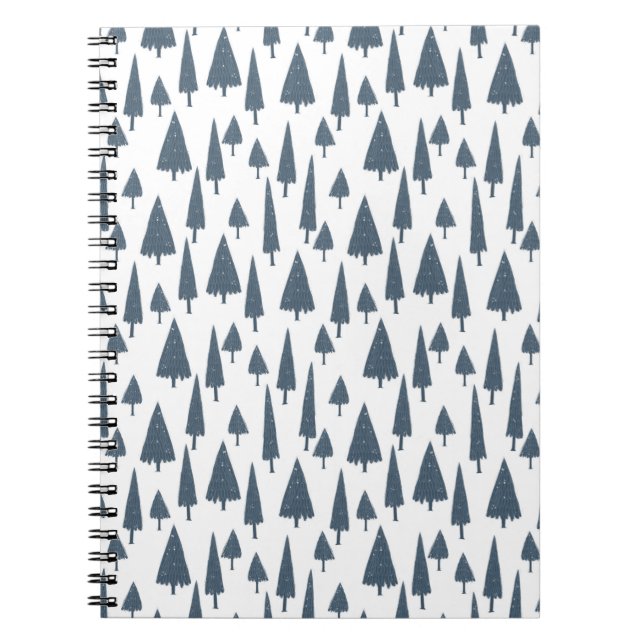 Caderno Espiral Notebook (16,5 x 22,2 cm) - Padrão de Natal (Frente)