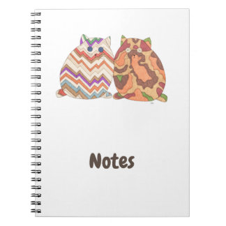 Caderno Espiral Notebook 2 Gatos Gordos nº 1