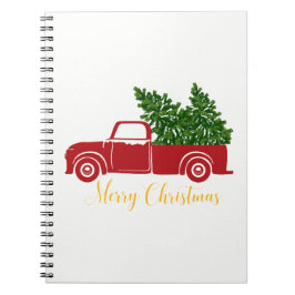 Caderno Espiral Notebook 80 branco de árvore de Natal